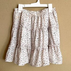 Princess Polly White and Black Spotted Mini Skirt